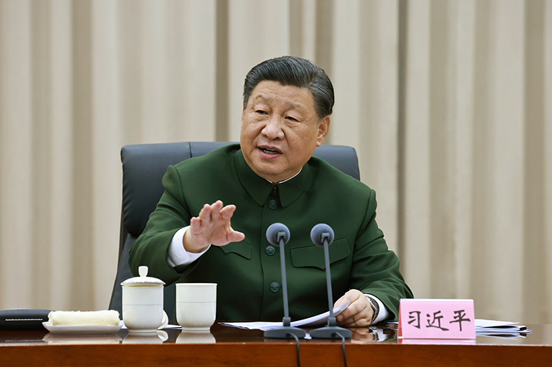 11月29日，中共中央总书记、国家主席、中央军委主席习近平到武警海警总队东海海区指挥部视察。这是习近平发表重要讲话。